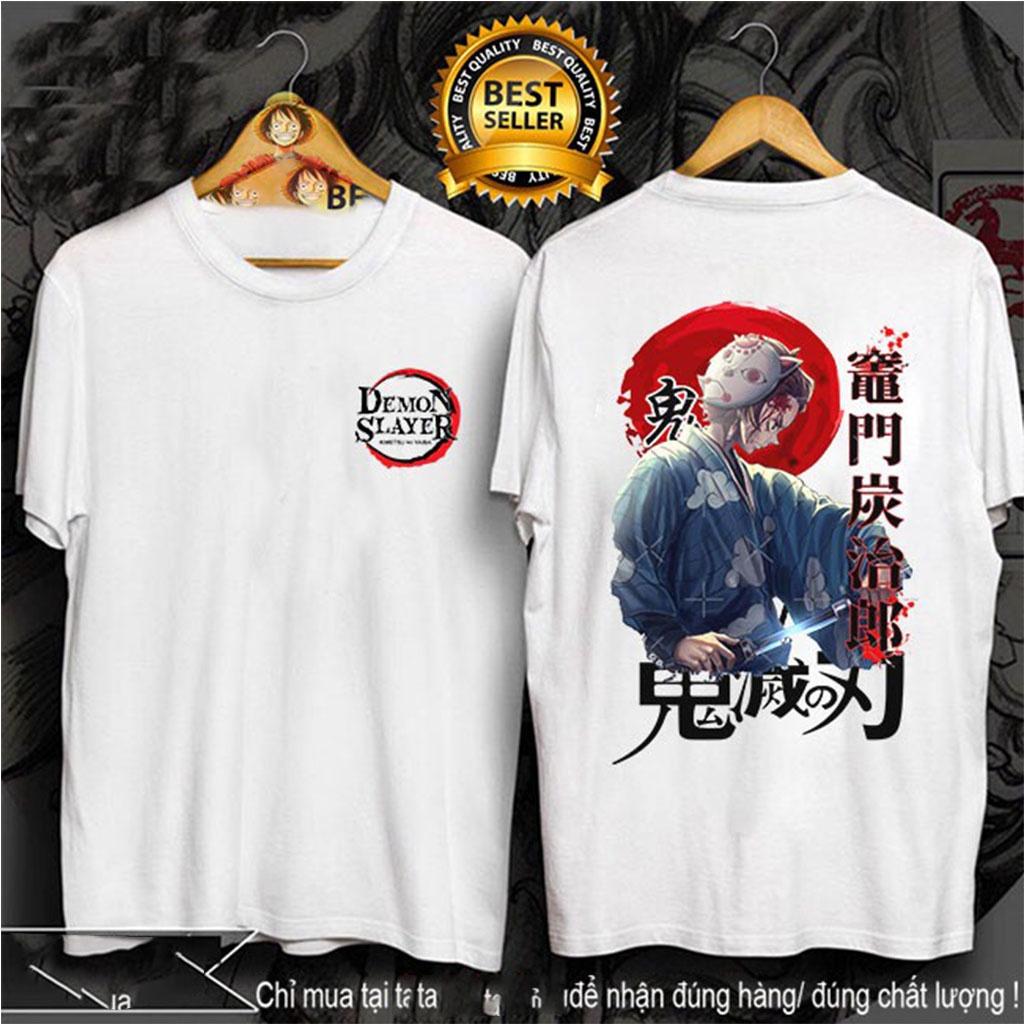 BST Áo Thun KIMETSU NO YAIBA Siêu Đẹp | Áo Phông DEMON SLAYER Tanjirou | Giyuu | Zenitsu | Nezuko Tshirt
