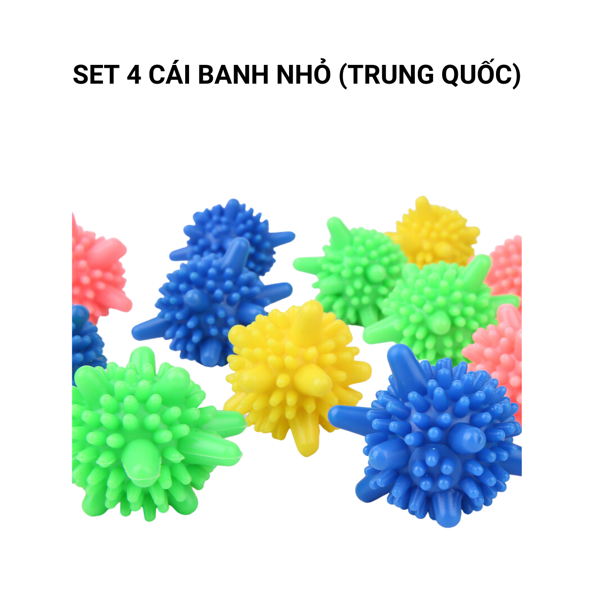 Set 4 banh giặt HOFACO làm sạch chống nhăn quần áo được làm bằng nhựa nguyên sinh cao cấp