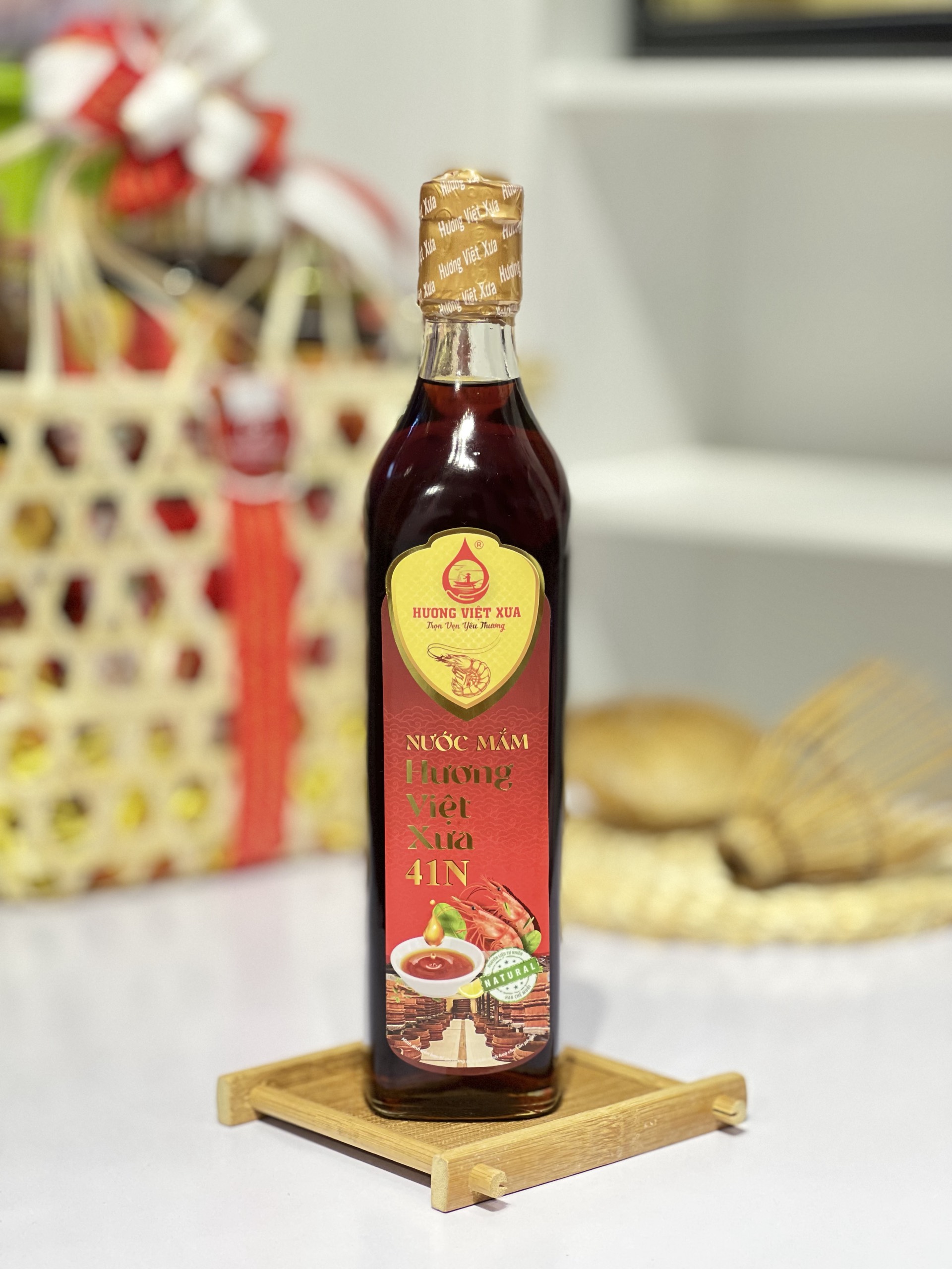 Nước mắm Hương Việt Xưa Gold 41 độ đạm chai 500ml