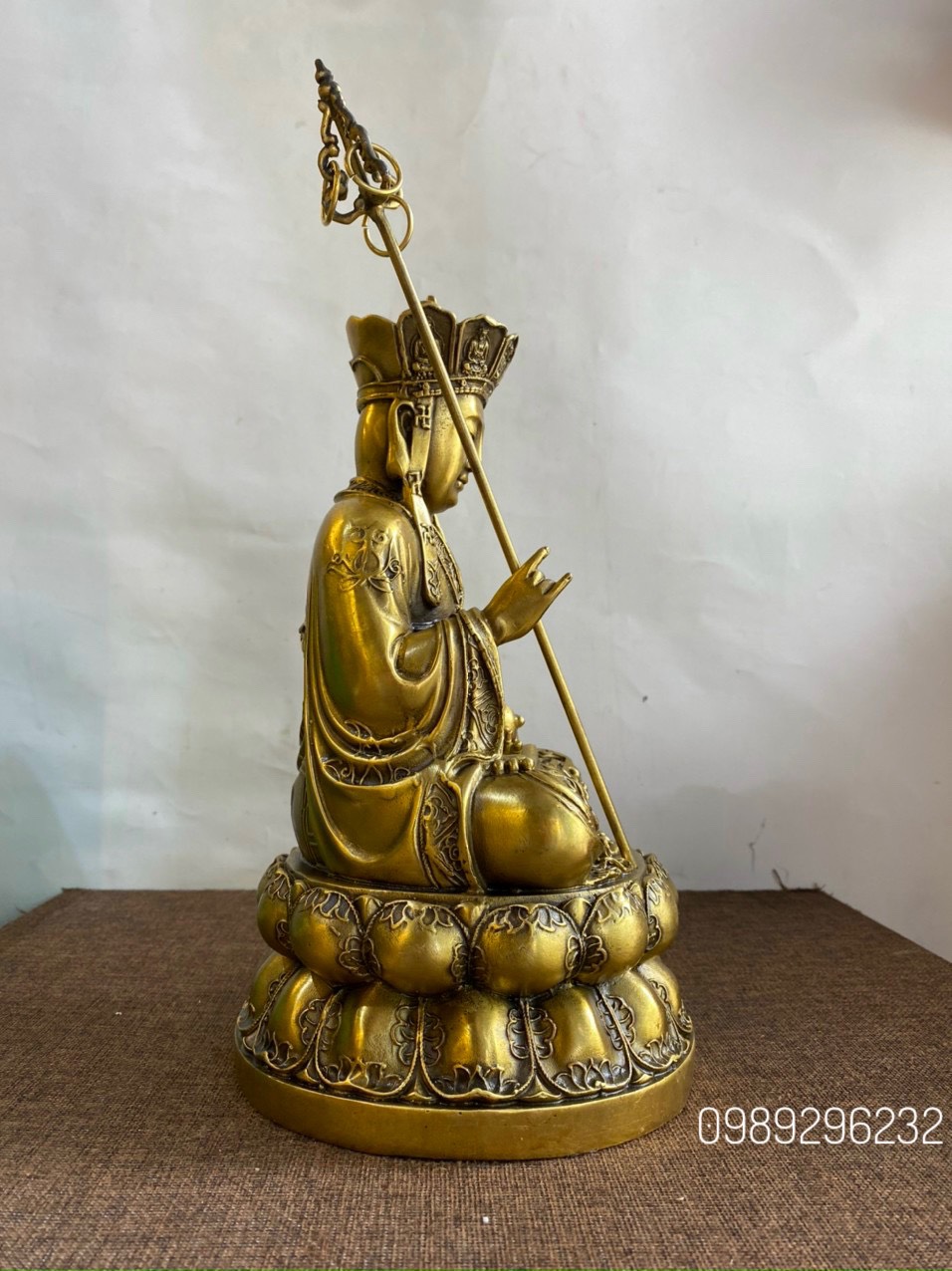 Tôn Tượng Địa Tạng bằng đồng vàng