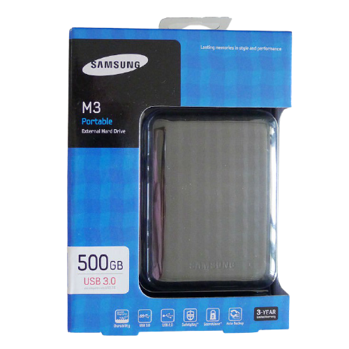 Ổ Cứng Di Động HDD Samsung M3 500GB USB 3.0 - Hàng Nhập Khẩu