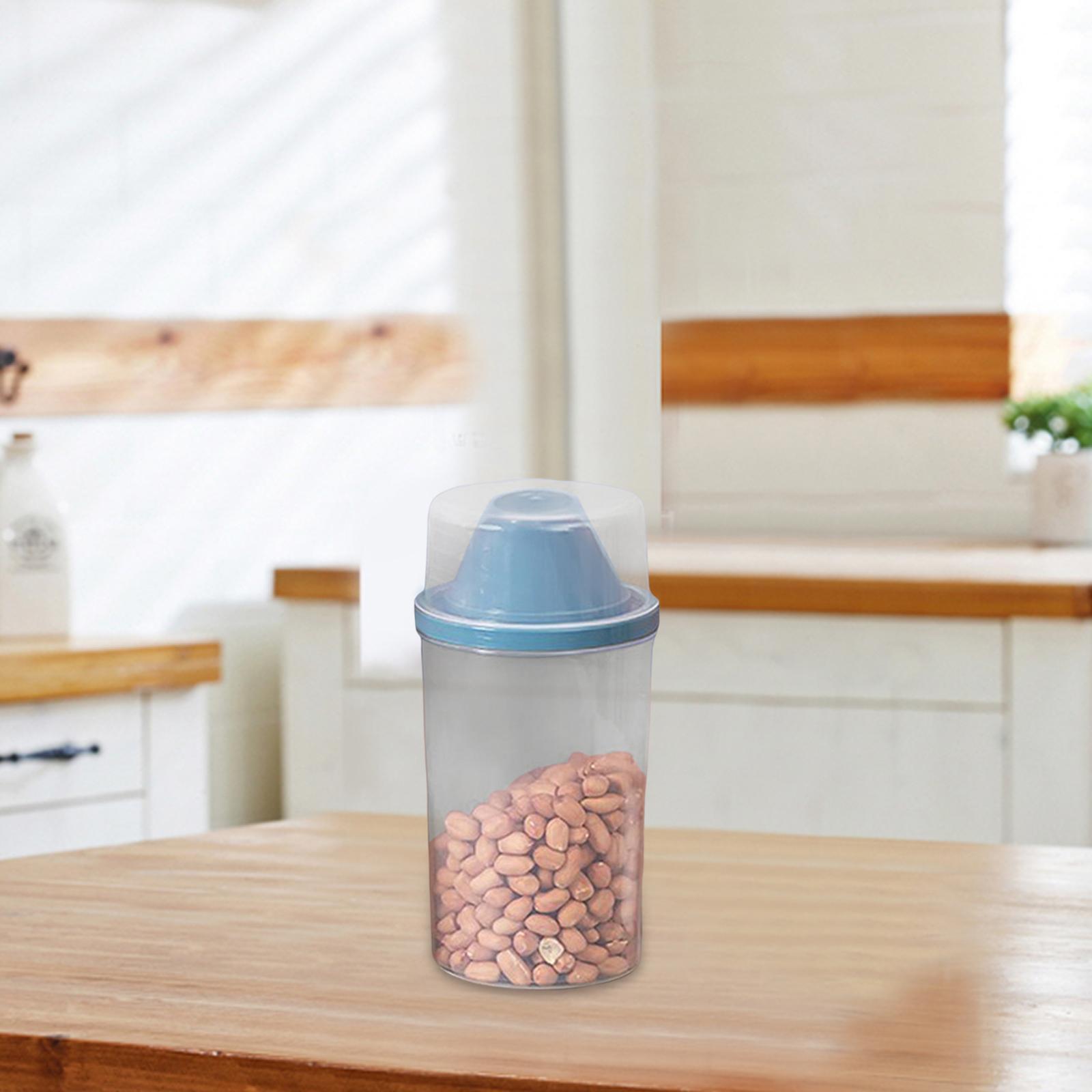 Airtight Food Storage Container with Lid Dispenser for Snacks Pantry Kitchen
