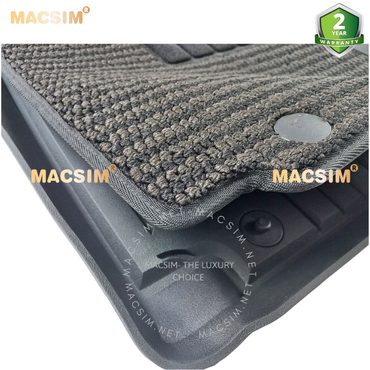 Thảm lót sàn ô tô 2 lớp cao cấp dành cho xe Mercedes Benz GLS 2020+ nhãn hiệu Macsim 3w