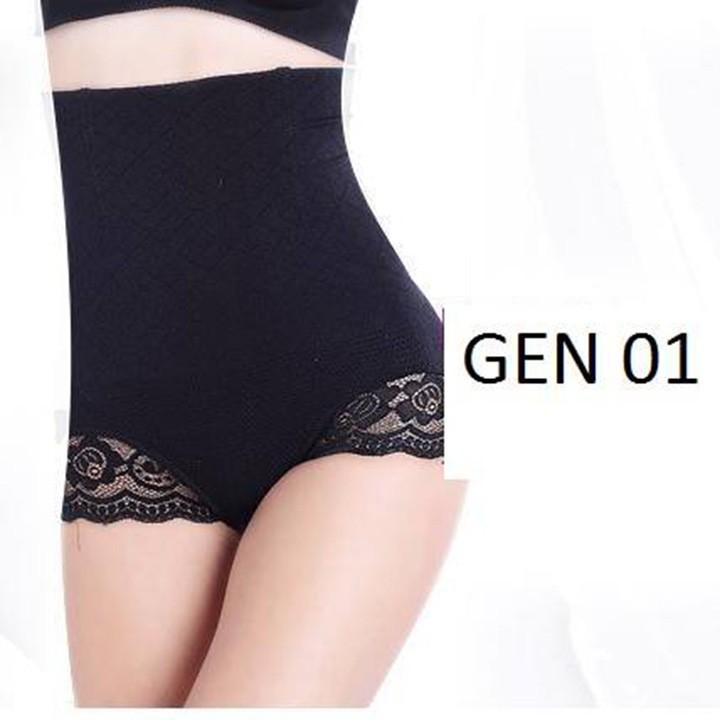 Quần Gen Bụng Cạp Cao Chống Cuộn Pha Viền Ren Hàng Quảng Châu Cao Cấp | Quần Gen Bụng Cạp Cao Hàng Quảng Châu Cao Cấp
