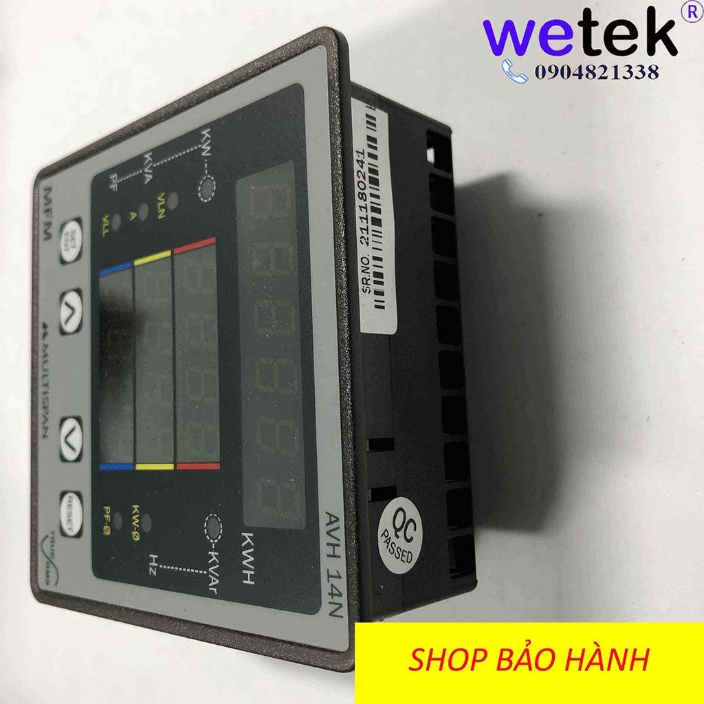Multispan AVH-14N Đồng hồ đa chức năng 3 pha , màn LED siêu sáng, chính xác 0.5, RS485, 100Vac~270Vac