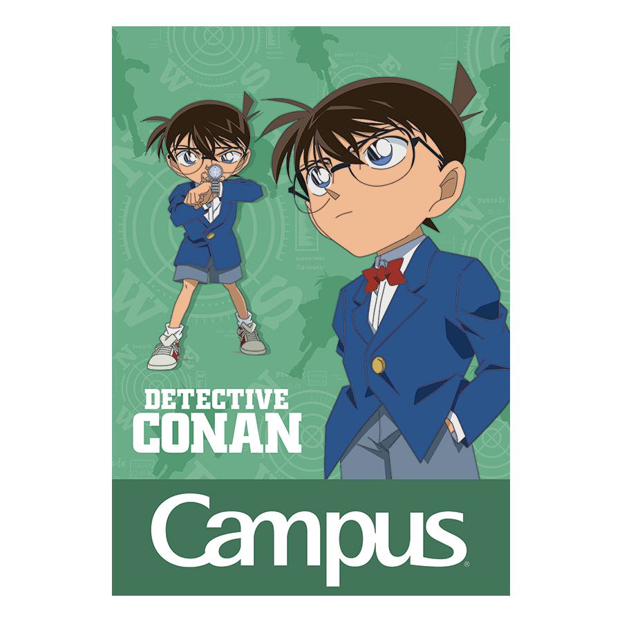 Lốc 5 Cuốn Vở Kẻ Ngang B5 Có Chấm Campus Conan Mystery NB-BCNM200 - ĐL 70 (200 Trang) - Mẫu Ngẫu Nhiên