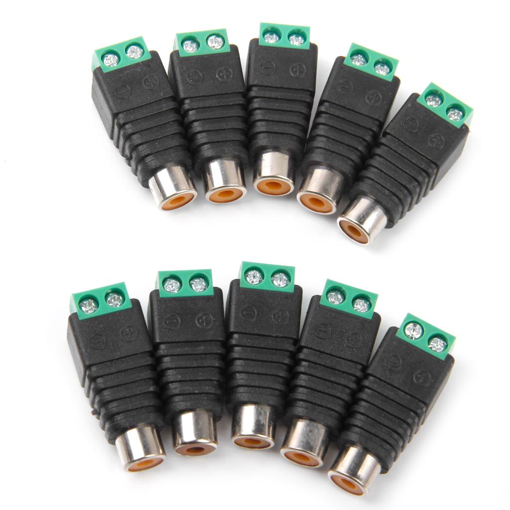 10 X RCA Male Connector