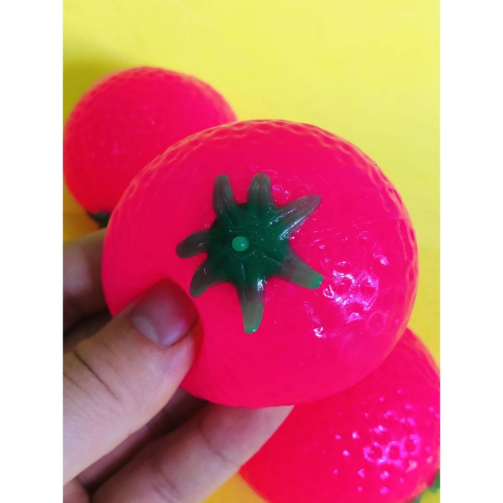 Gudetama Squishy bóp trút giận hình quả cà chua hồng