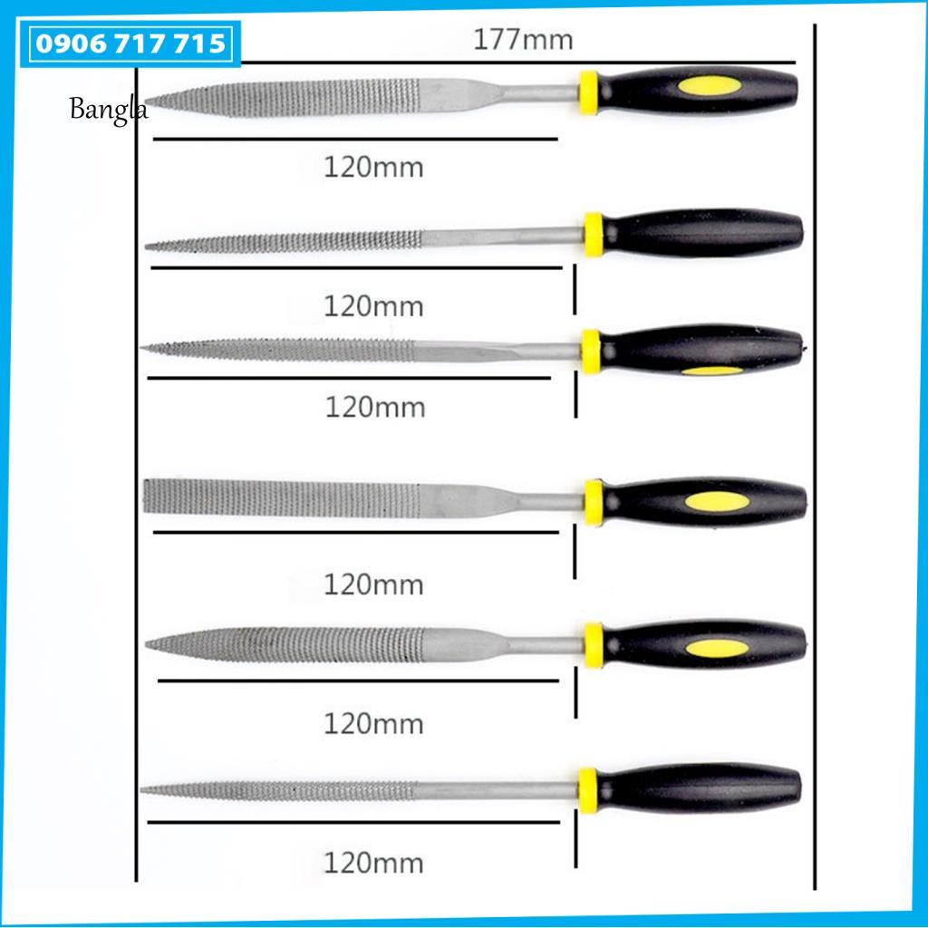Bộ 6 Cây Dũa Gỗ Đa Năng Chuyên Nghiệp 3mm - 4mm - 5mm