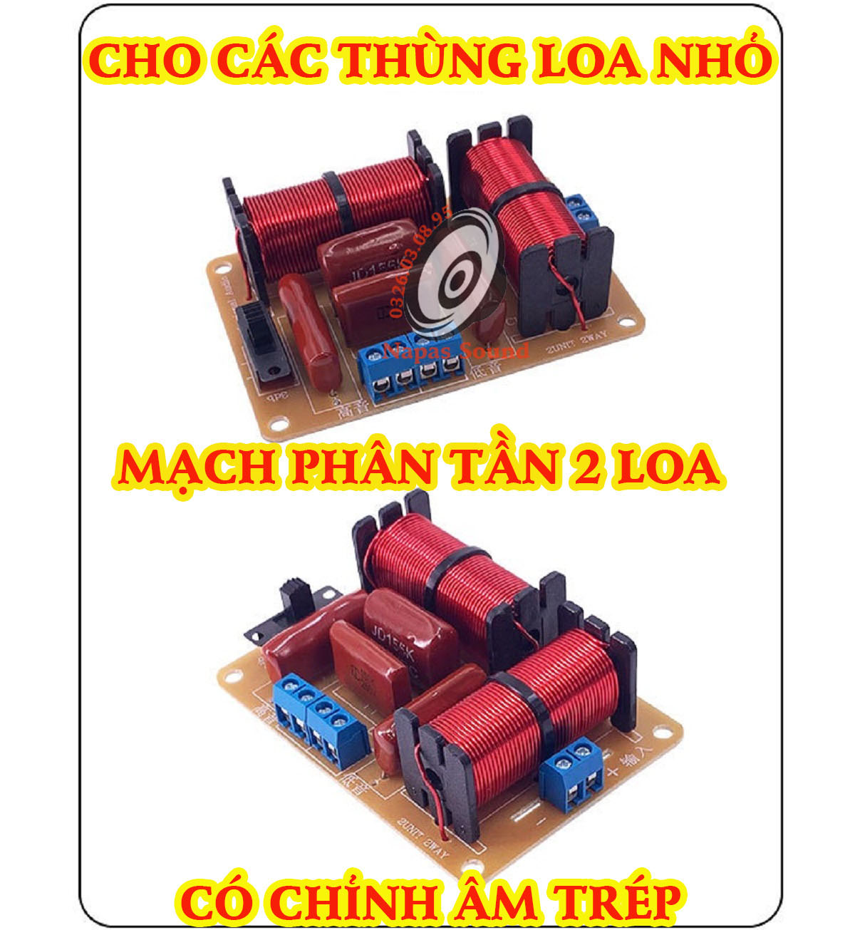 MẠCH PHÂN TẦN 1 BASS 1 TRÉP HOẶC 2 TRÉP 237A - PHÂN TẦN LOA 2 ĐƯỜNG TIẾNG NHỎ - CÓ CHỈNH ÂM