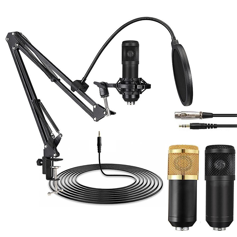 BM 800 Micrô PC ngưng tụ giọng hát Phòng thu ghi âm Micrô cho YouTube Video Trò chuyện Skype Trò chơi Podcast