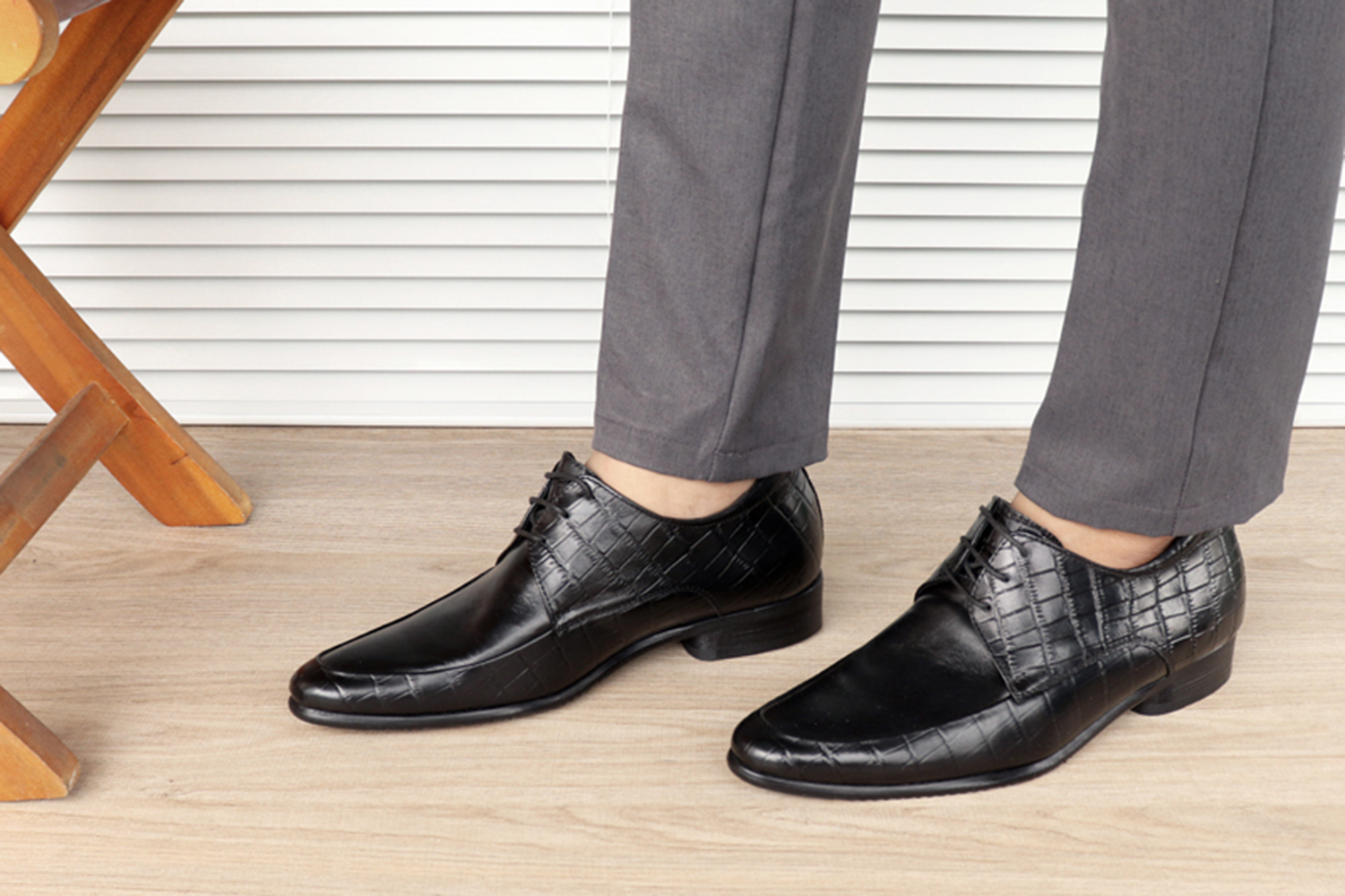 GIÀY TĂNG CHIỀU CAO GIÀY CAO DÀNH CHO NAM GIỚI S1002 CÁ SẤU - CAO 6CM GIÀY ĐỘN NAM CAO VƯỢT TRỘI