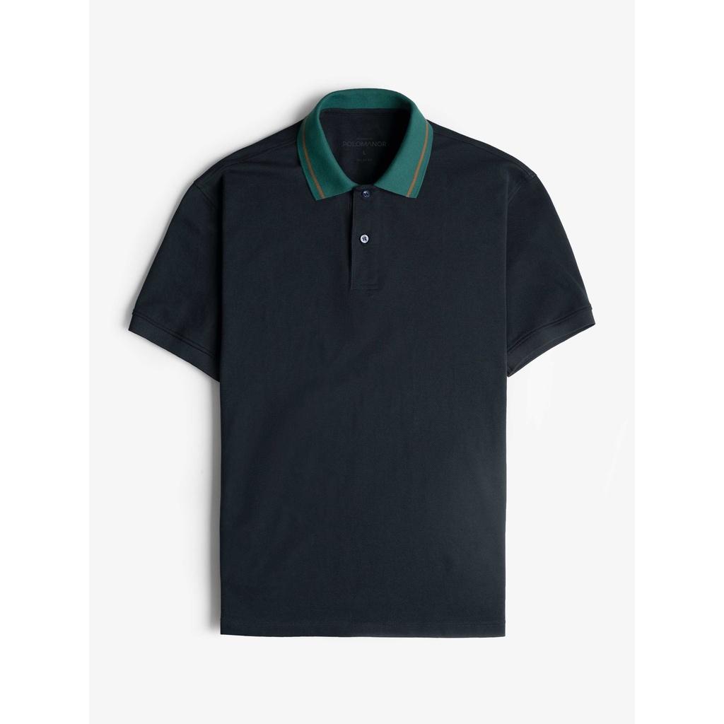 Áo Polo nam cổ bẻ UGO-NAVY vải cá sấu cotton UNI, nam tính, thanh lịch, sang trọng - POLOMANOR