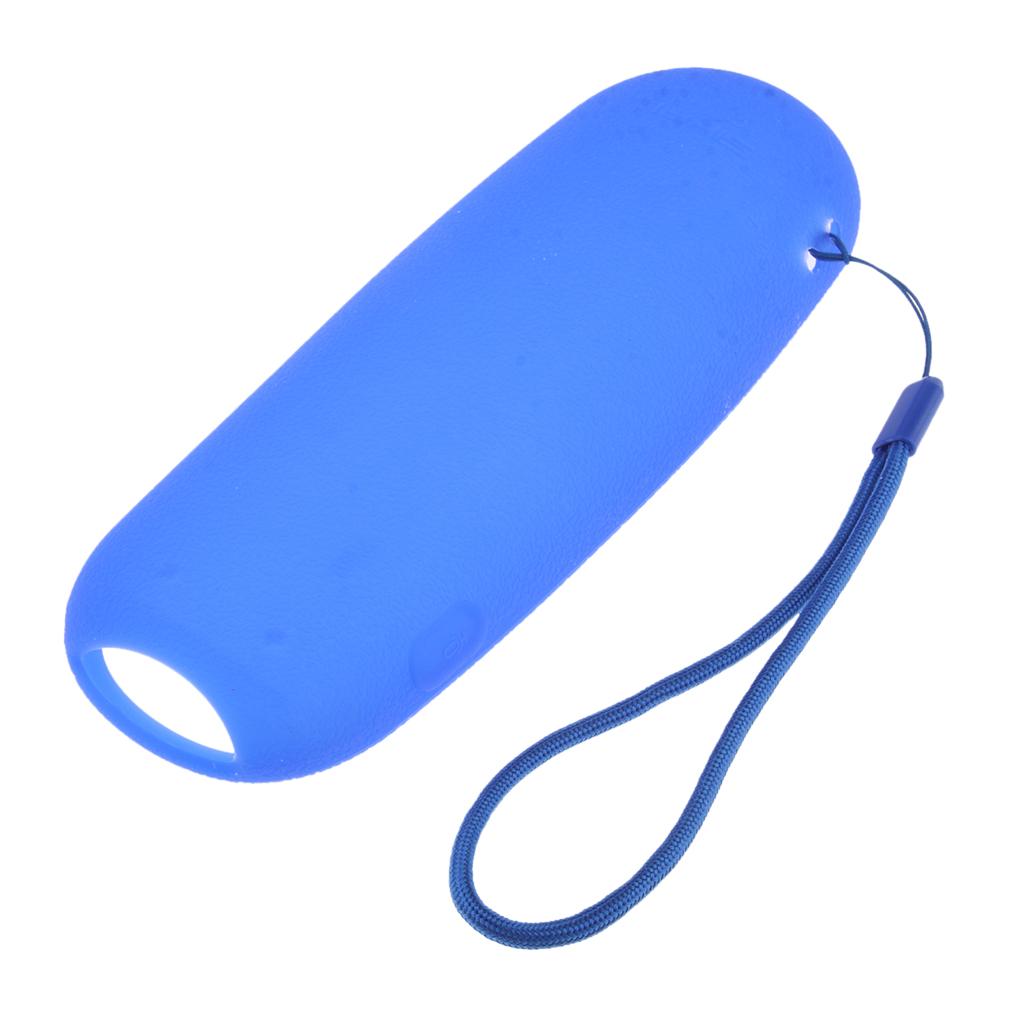 2PC Blue TV Remote Control Cover For Sky Q Touch Remote Controller Black
