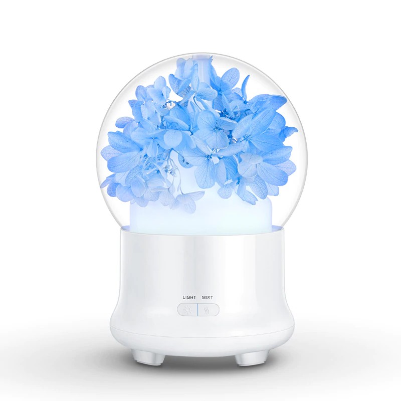 Máy Phun Sương Xông Tinh Dầu Đèn LED Nhiều Màu Flower, Máy Khuếch Tán Tinh Dầu Cao Cấp Thế Hệ Mới, Máy Đuổi Muỗi Xông Tinh Dầu Hiệu Quả Cao (Nhiều Màu)