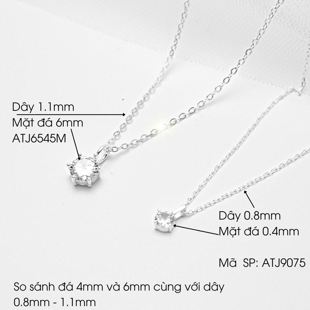 Dây chuyền bạc Anta ATJ9076, vòng cổ nữ đính đá cao cấp Beaded Necklace