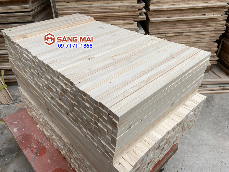 [MS84] Thanh gỗ thông vuông 2cm x 2cm x dài 80cm + láng mịn 4 mặt
