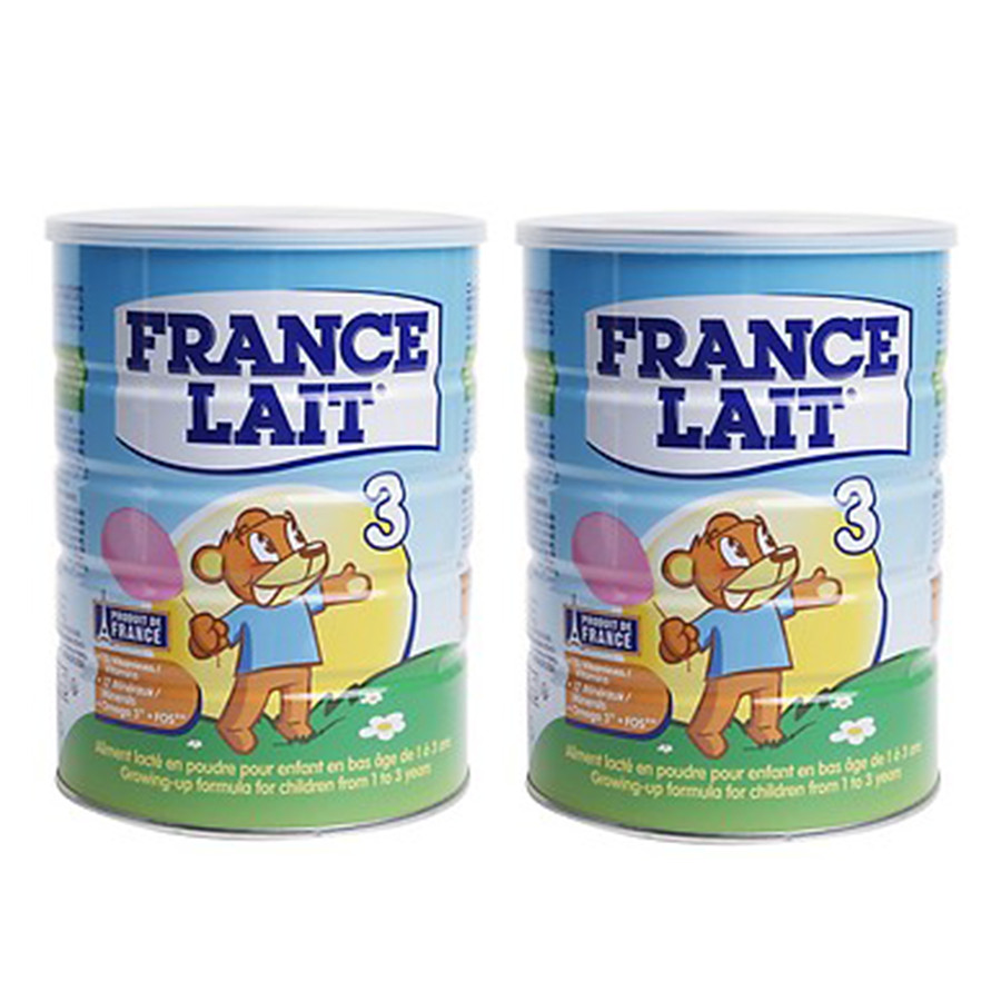 Combo 2 hộp Sữa bột France Lait số 3 (900g)  -  Dinh dưỡng cho trẻ từ 1 -3 tuổi