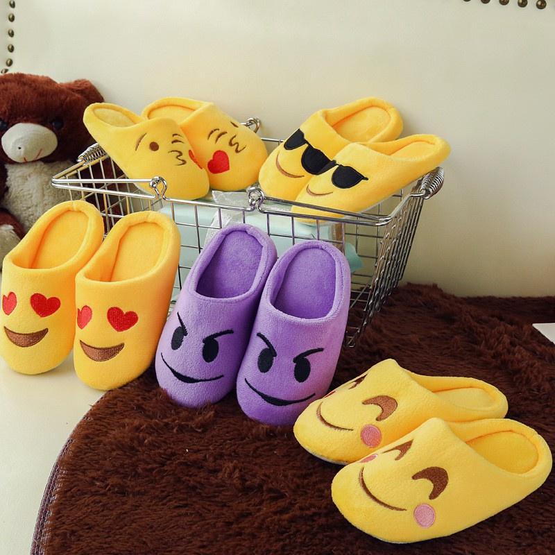 Dép mang trong nhà mặt cảm xúc êm chân cho chị em unisex