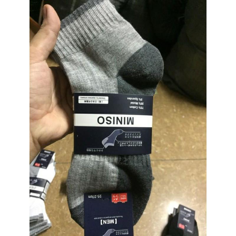 Tất nam Miniso cổ cao( hàng loại 1 đẹp, dầy rặn