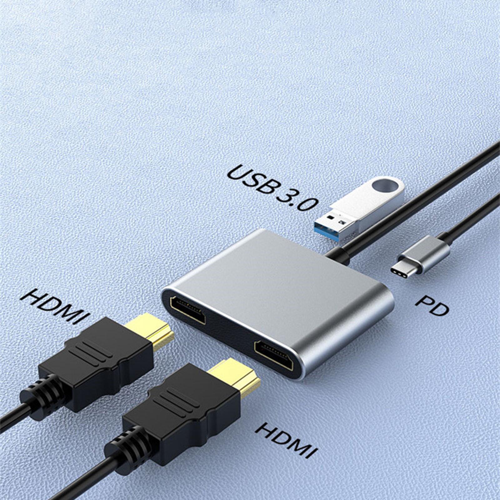 Type -in-1 Charging Port USB 3.0 with USB-C PD VGA 4K for P30 Dock