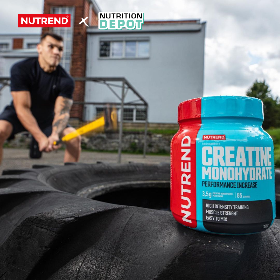 Thực phẩm bổ sung tăng cường sức mạnh Nutrend Creatine Monohydrate (Hộp 300g - 85 lần dùng)
