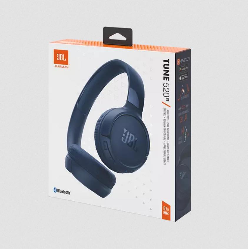 Tai Nghe Chụp Tai Bluetooth JBL Tune 520BT (Pin Mạnh Mẽ Đến 57 Giờ) - Hàng Chính Hãng