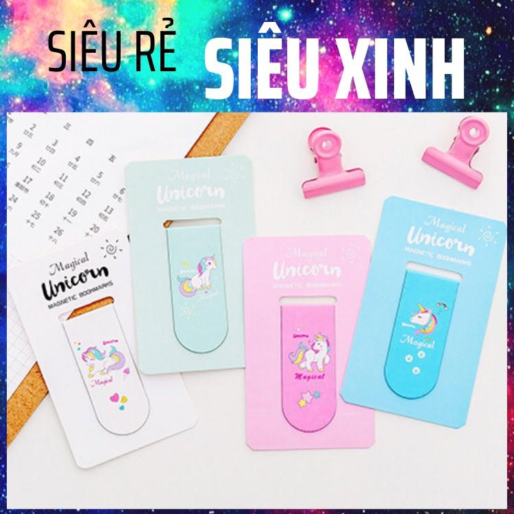 Book Mark nam châm unicorn cute (kẹp đánh dấu trang)