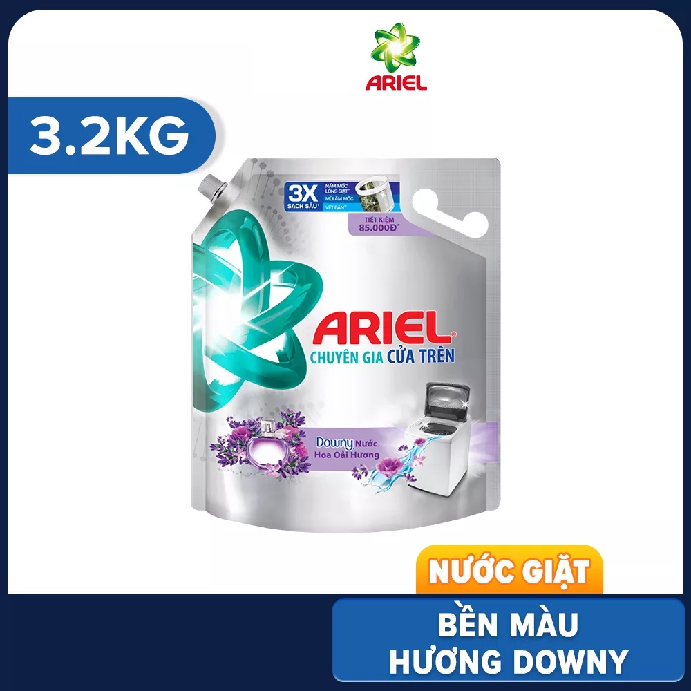 Nước Giặt ARIEL Hương Nước Hoa Oải Hương Túi 3.2KG