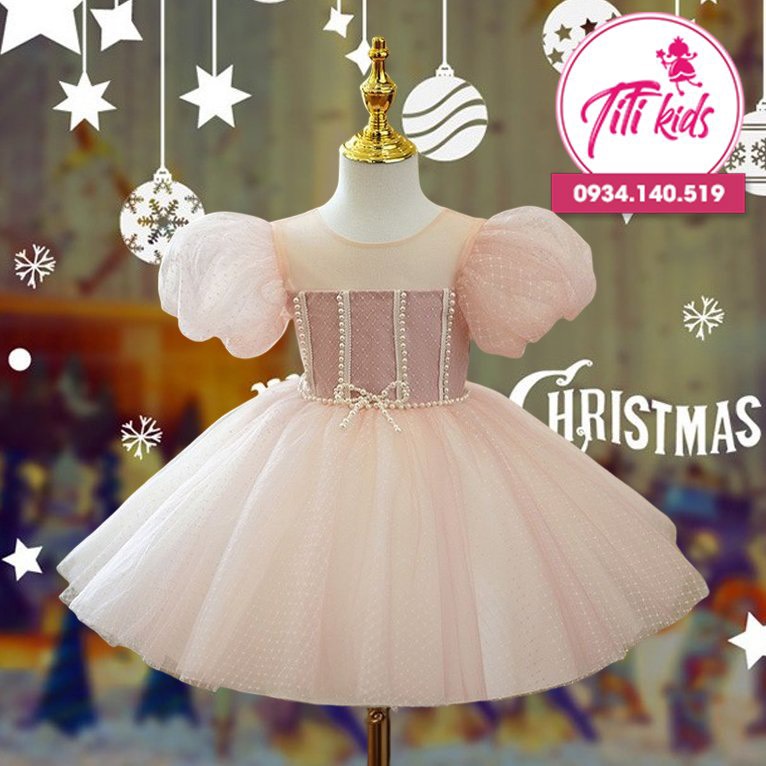 Đầm Váy Công Chúa Cho Bé Gái Dự Tiệc Cao Cấp Titikids CC217