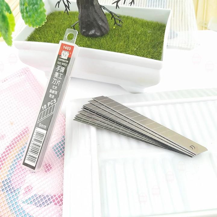 Combo 10 lưỡi dao rọc giấy 18mm / 9mm