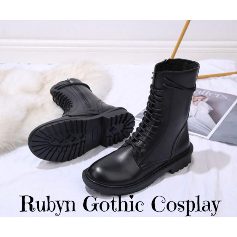 Giày Boots Chiến Binh khóa kéo cổ cao cá tính ( size 35 - 40 ) SN300