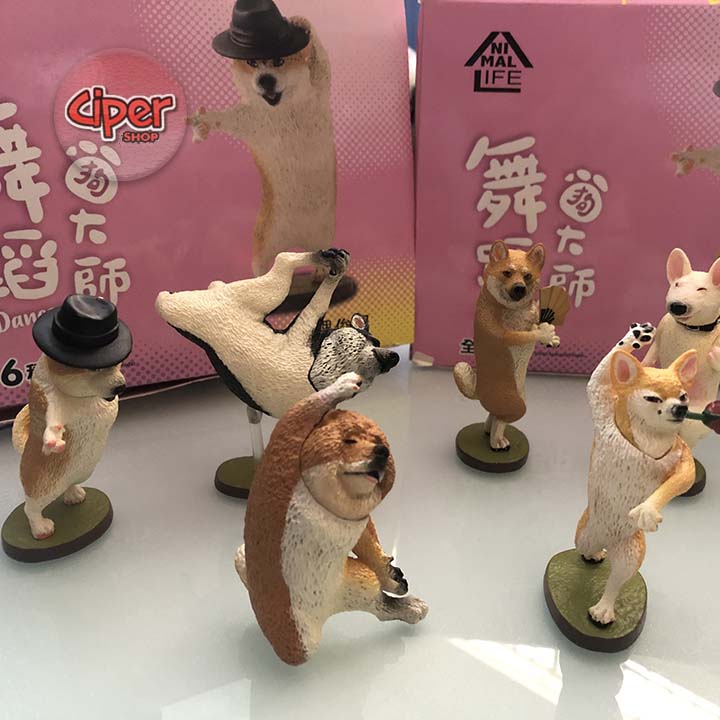 Bộ 6 mô hình Danceing Dog - Figure Dog