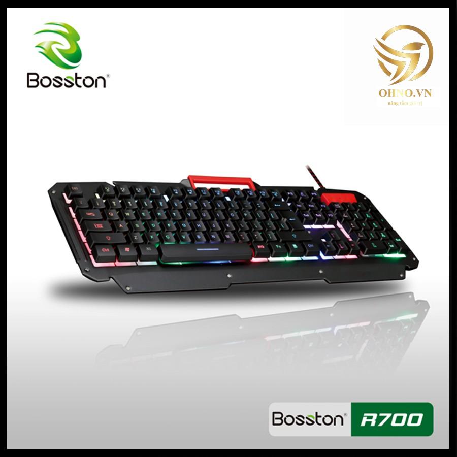 Bàn Phím Có Dây Gaming Bosston R700 Bàn Phím Máy Tính Chơi Game Đèn Led Giả Cơ -hàng chính hãng