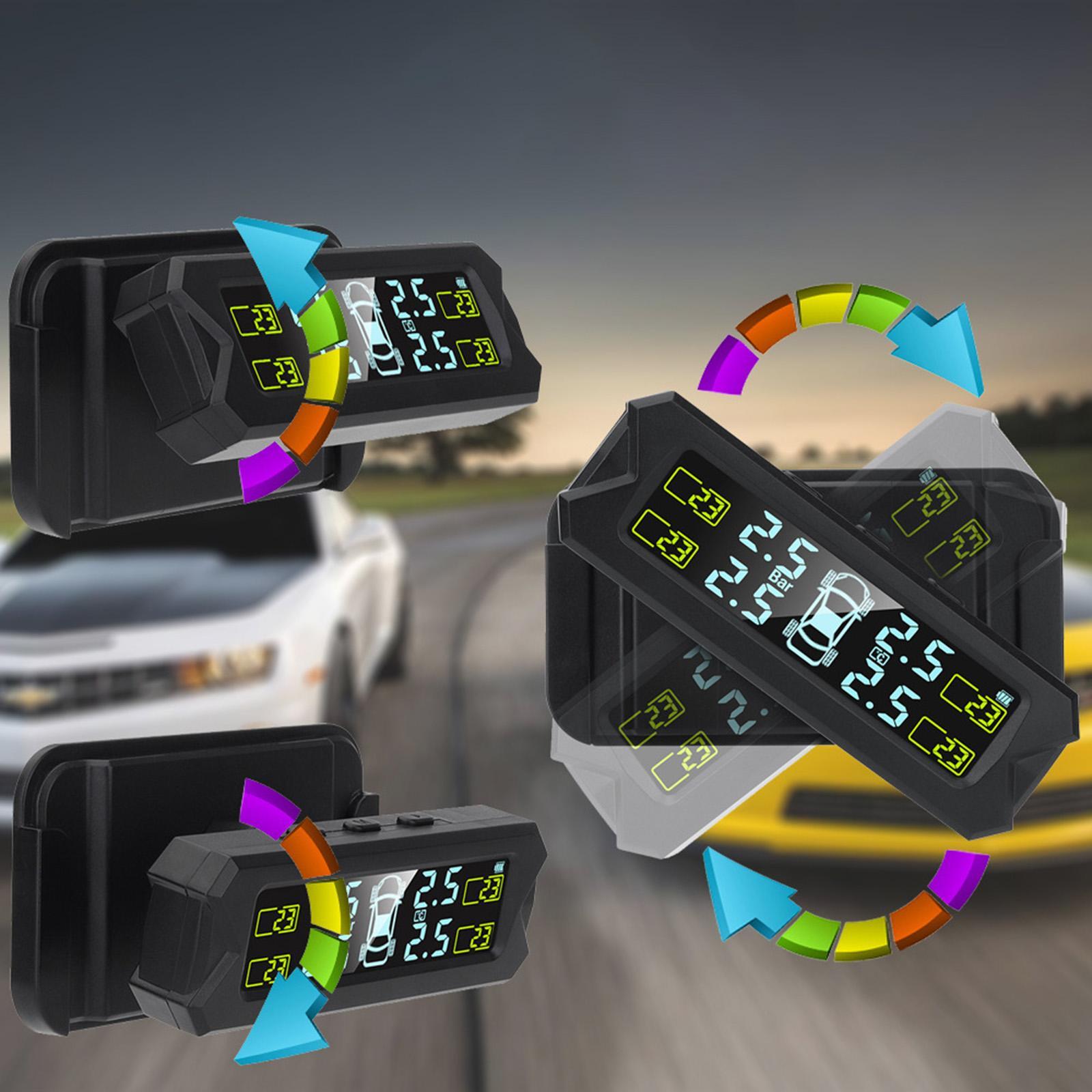 Car Solar Tire Pressure Monitoring System  Real Time
