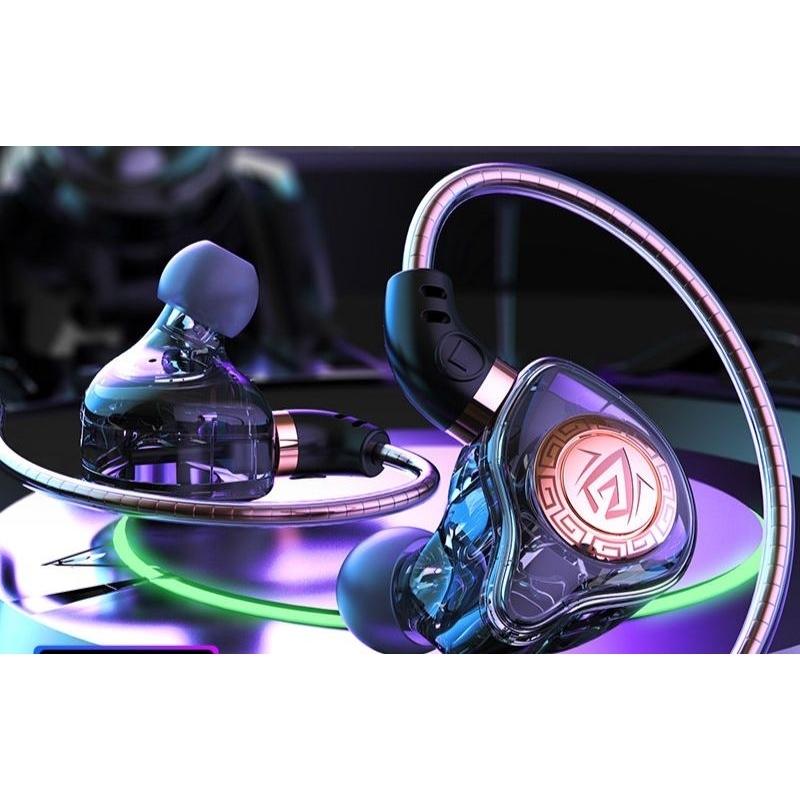 Tai nghe có dây TEKKIN KJ57 Bass Có Mic Khử Tiếng Ồn HiFi PC Máy Tính Để Bàn  - hàng chính hãng - 3.5mm màu xanh
