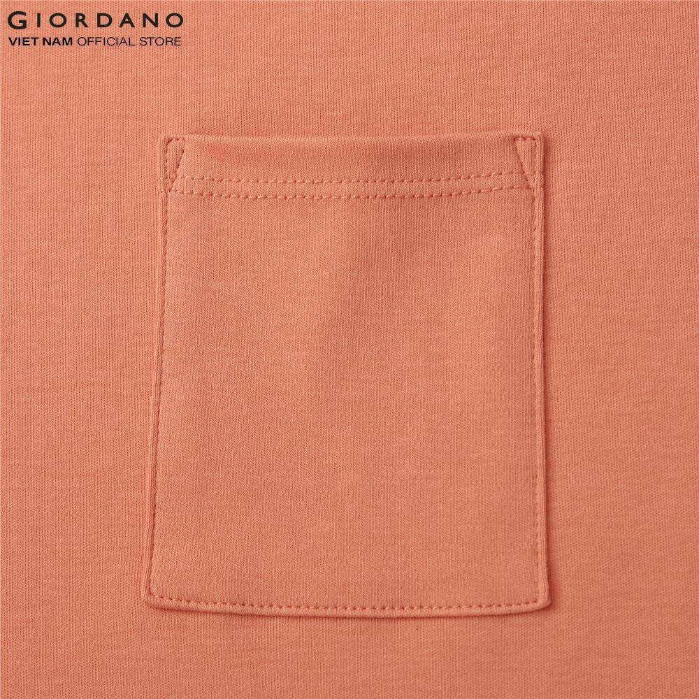 Áo Thun Ngắn Tay Có Túi Nữ Giordano Interlock Tee 05321202