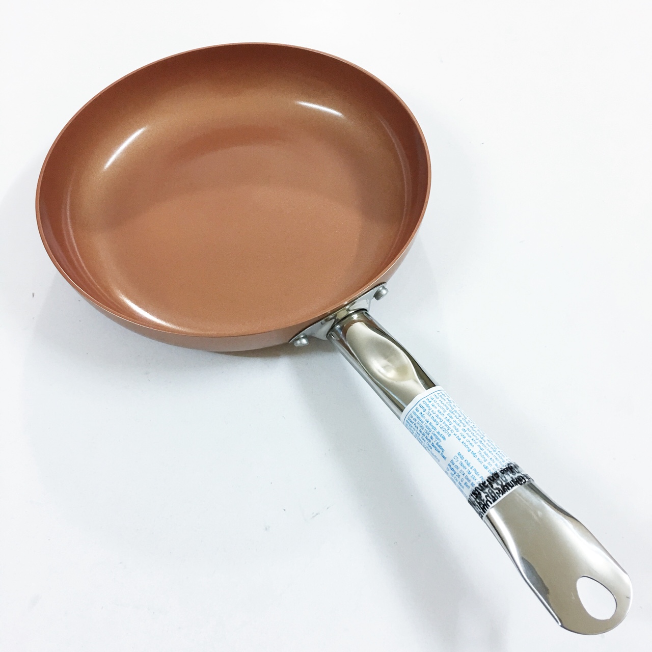 Chảo chiên thực phẩm cao cấp Hợp kim tráng men đáy từ 24cm Tay cầm chống nóng SC_F2024
