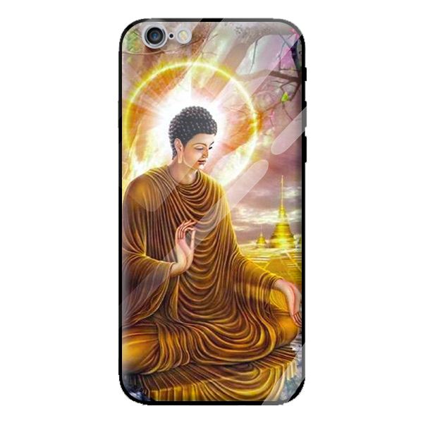 Ốp lưng kính cường lực cho iPhone 6s Plus PHẬT 202 - Hàng chính hãng