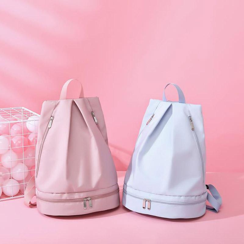 Năm 2021 Ba Lô Nữ Bơi Độc Lập Giày Kho Chống Nước Lưu Trữ Túi Unisex Vẽ Khô Ướt Tách Nữ Túi Xách Tập Gym
