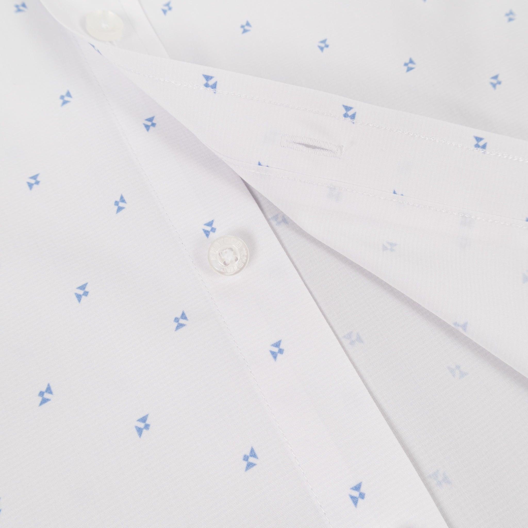 Áo sơ mi nam KHATOCO Tailor Fit ngắn tay A1MN498T2-CNIN856-2711-N