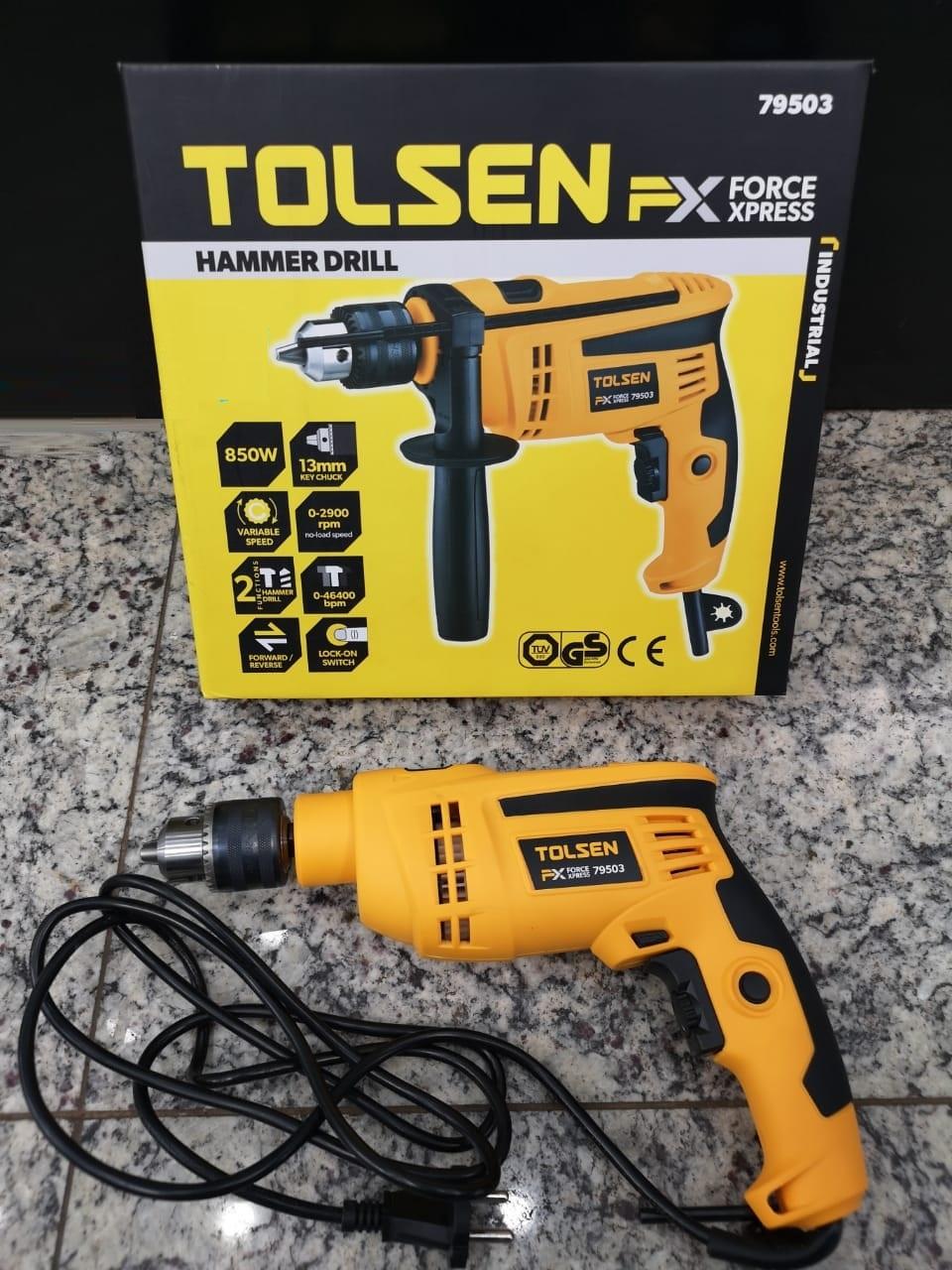 MÁY KHOAN TÁC ĐỘNG 13MM 850W TOLSEN 79503 - HÀNG CHÍNH HÃNG