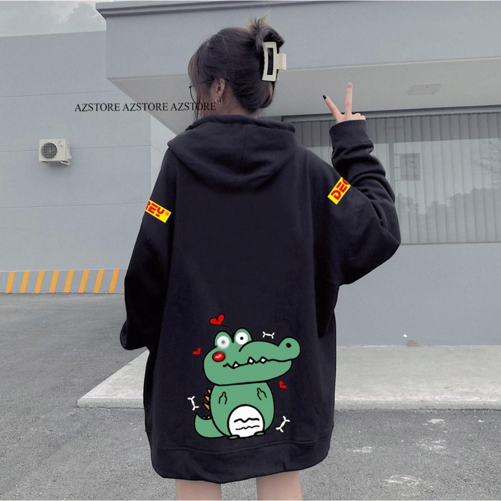 Áo Hoodie Unisex - Áo Khoác Nỉ Nam Nữ CROCODILE 2 Màu Cực Hot - LP.STORE