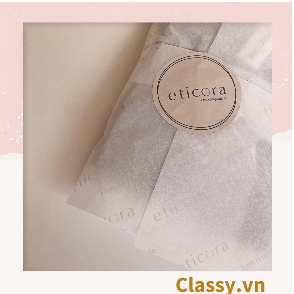 Cuộn 500 Sticker 2 kích thước, trơn chưa in, khách hàng mua về in logo cá nhân, dán bao bì, bánh handmade Q1685