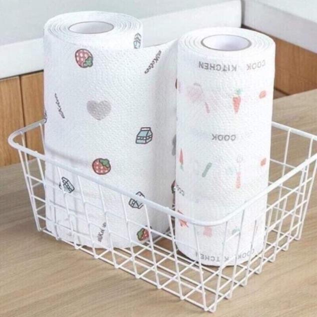 CUỘN GIẤY LAU ĐA NĂNG HOA (20cm x 20cm x 50 tờ)