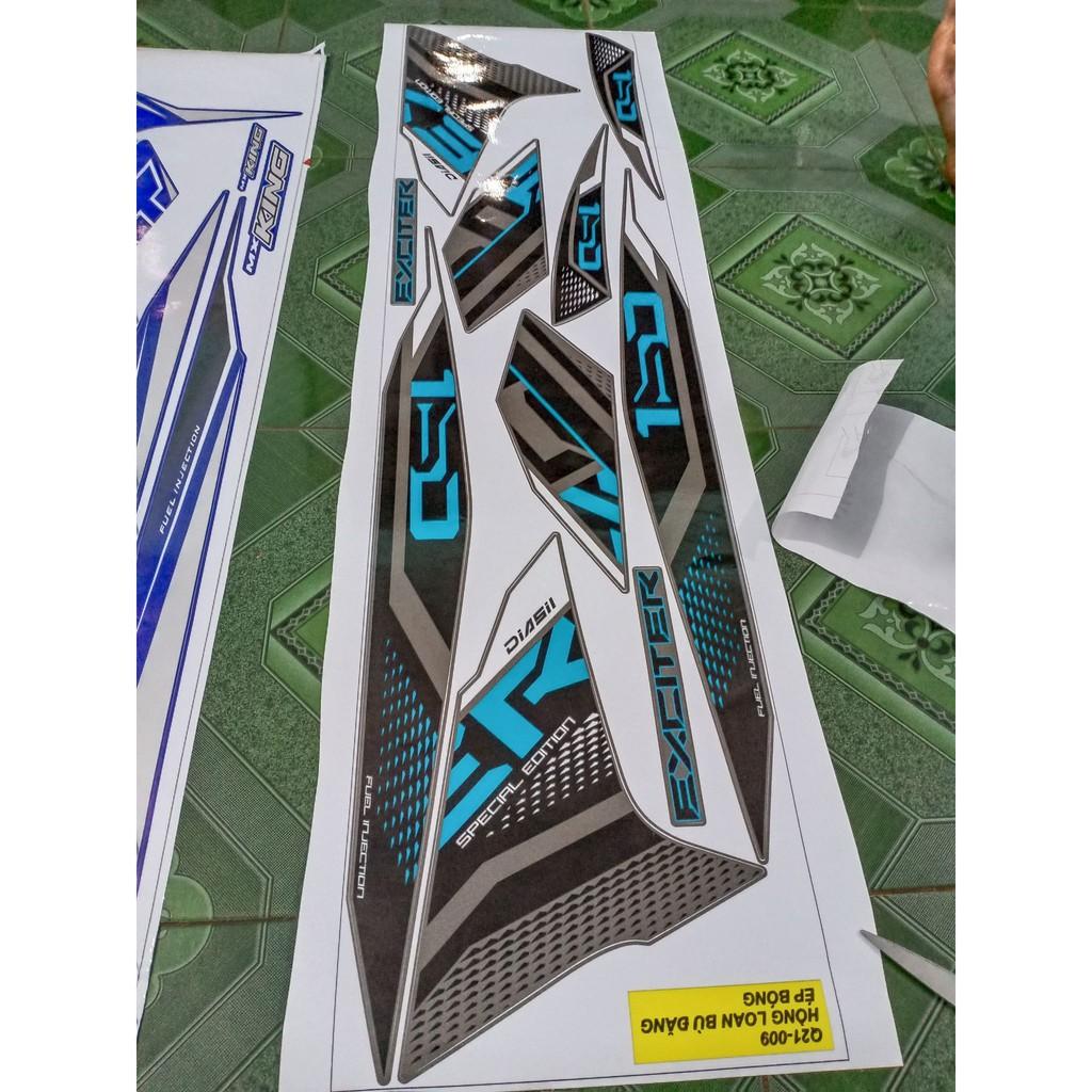 Tem rời ex 150 xanh bạc