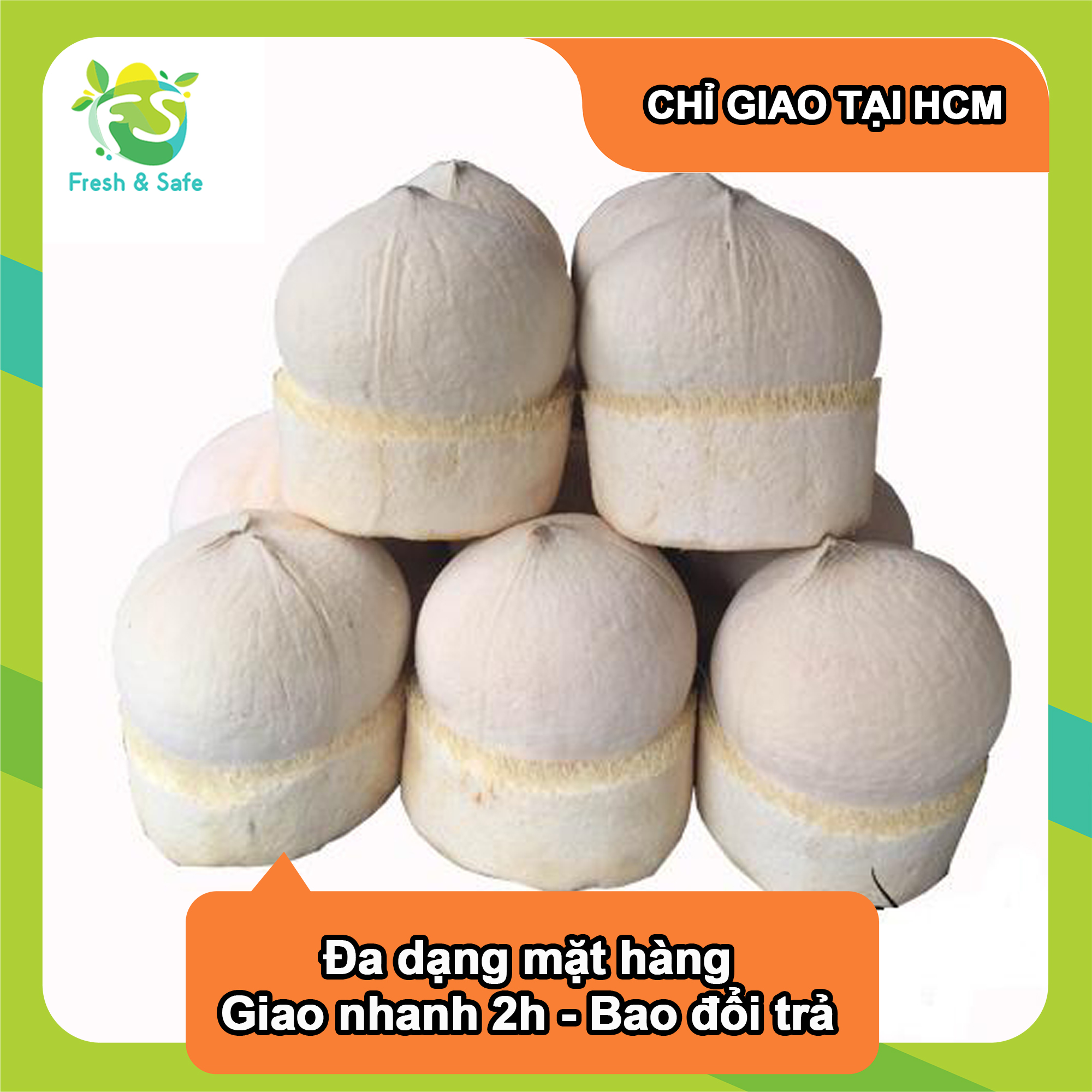 [Chỉ Giao HCM] - Dừa xiêm gọt - 1 Trái