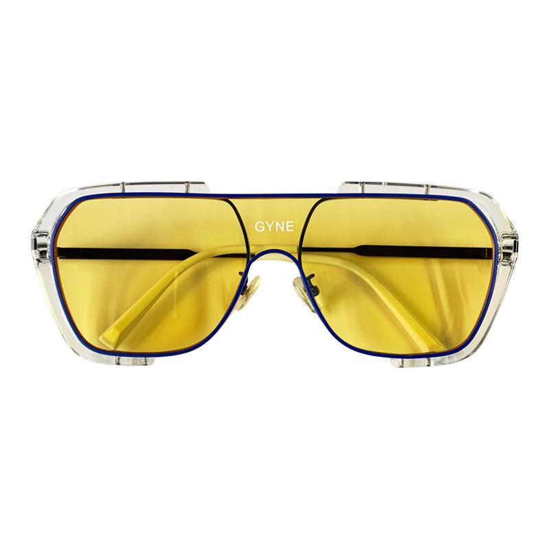 EAEONXE 2021 Kính Mát Thời Trang Nam Retro Kính Vuông FrameSun Mắt Kính Nữ Một Mảnh Vỏ Ống Kính