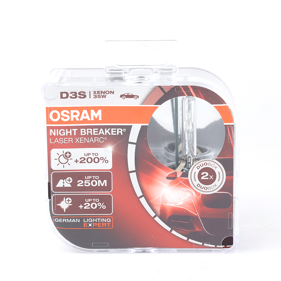 Combo 2 Bóng Đèn Xenon OSRAM Night Breaker D3S 66340XNL 12V 35W