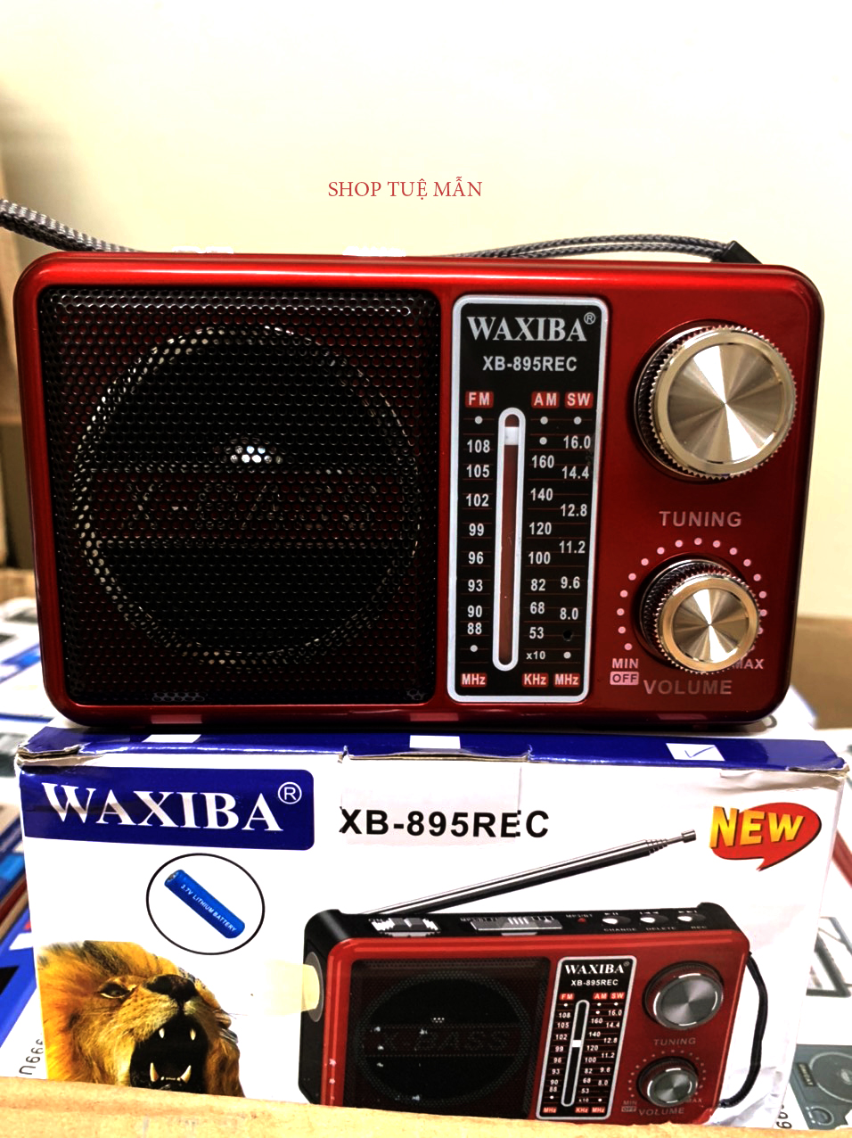 Đài Radio Waxiba XB-895 REC Hàng Chính Hãng MẪU MỚI 2022 GIÀNH CHO NGƯỜI GIÀ